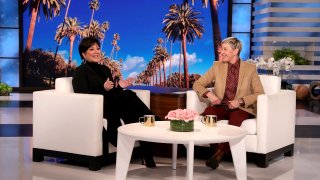 show host Ellen DeGeneres (right) is seen with Kris Jenner