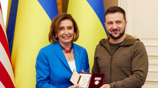 In this April 28, 2022 file photo, President of Ukraine Volodymyr Zelenskyy is pictured during a joint press conference n Kyiv, capital of Ukraine.
