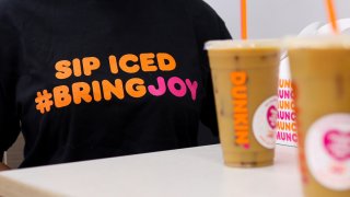 "Sip Iced, Bring Joy" fundraiser at Dunkin' Donuts.