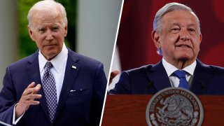El presidente de Estados Unidos, Joe Biden (I), y el presidente de México, Andrés Manuel López Obrador.