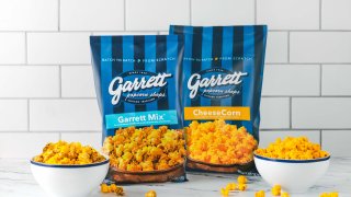 Garrett Mix and Garrett CheeseCorn are the two latest popcorn recipes to be sold in grocery stores.