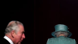 FILE – Britain’s Queen Elizabeth and Prince Charles arrive for the State Opening of Parliament at the Houses of Parliament in London, Thursday Dec. 19, 2019.