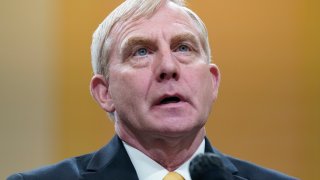 Richard Donoghue, former acting Deputy Attorney General, testifies as the House select committee investigating the Jan. 6 attack on the U.S. Capitol continues to reveal its findings of a year-long investigation, at the Capitol in Washington, Thursday, June 23, 2022.