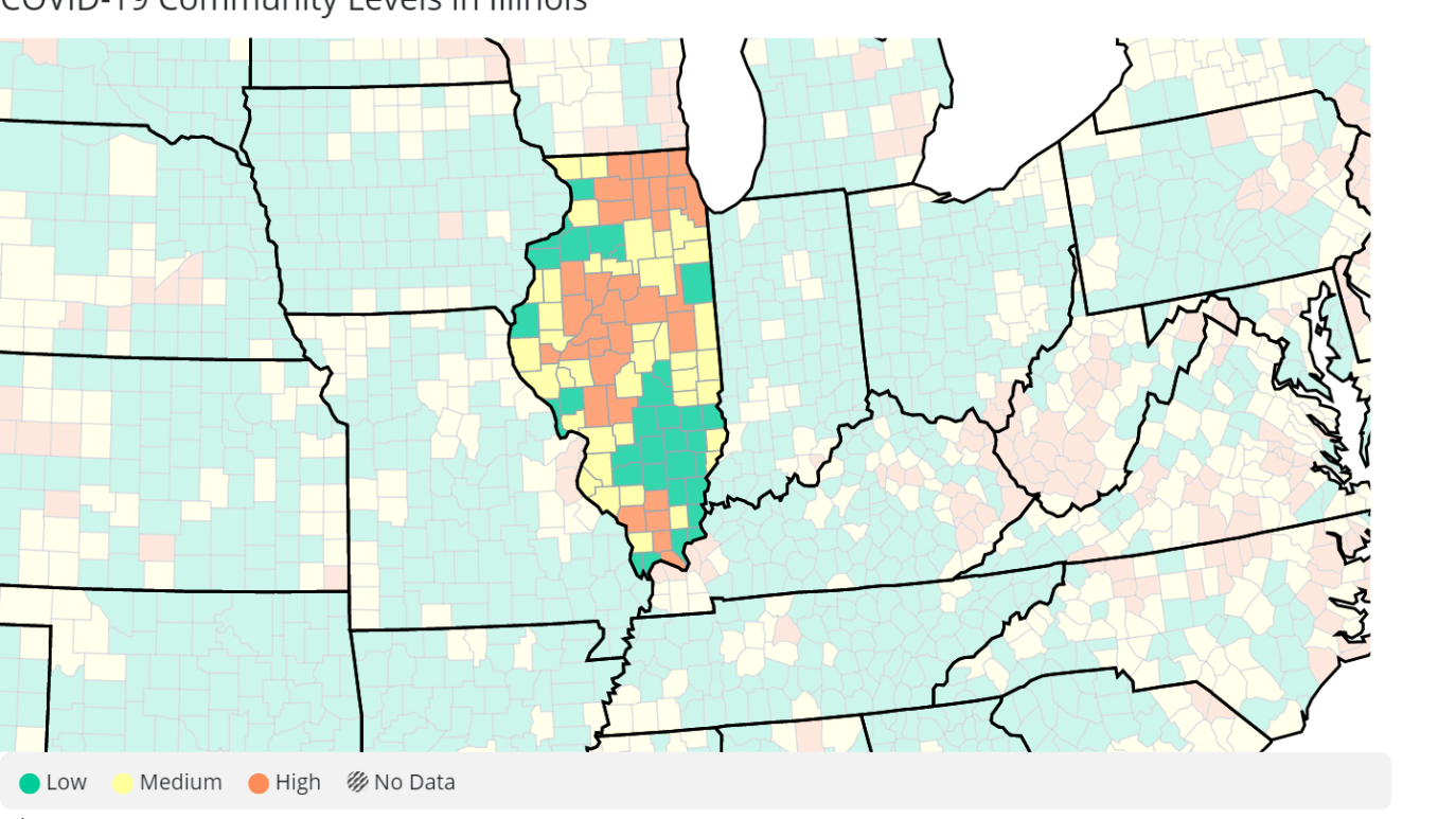 Cdc County Covid Map 32 Illinois Counties At ‘high Alert Level Nbc