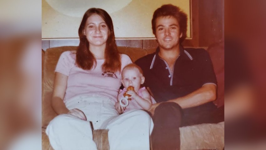 Family photo of Tina Gail Linn, Hollie Marie Clouse, and Harold Dean Clouse. Murdered in 1980 and discovered in early 1981, Hollie's body was never found and it is possible she is still alive.