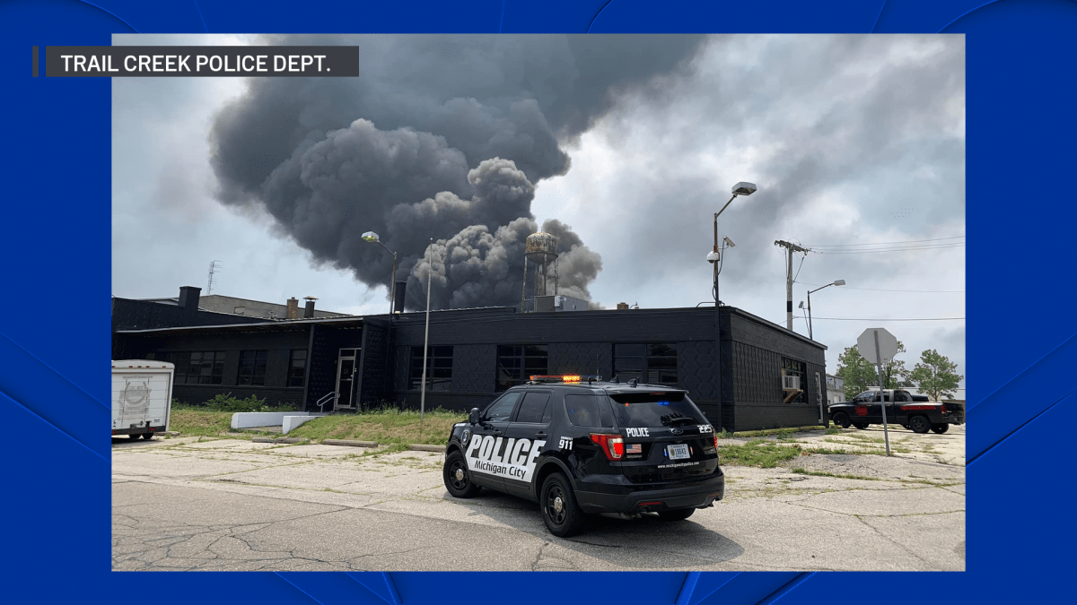 Large Fire Engulfs Factory in Michigan City, Indiana Authorities NBC Chicago