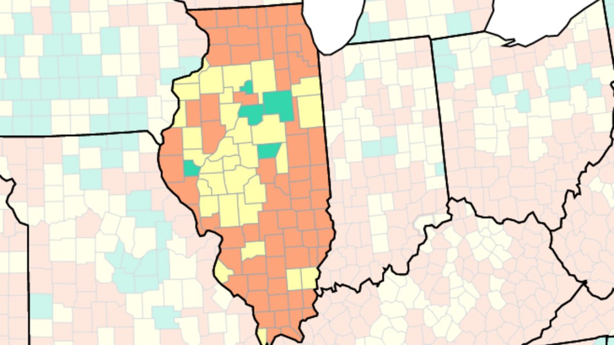 More Than Half of Illinois' 102 Counties at 'High' COVID Alert Status – NBC Chicago - Vimarsana News