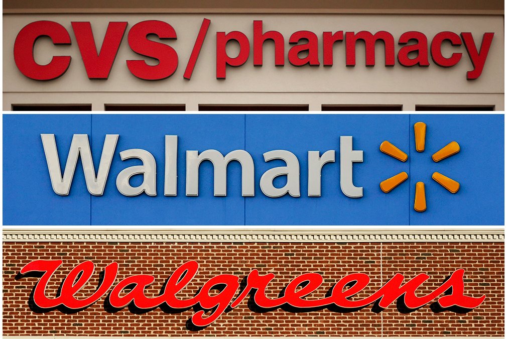 CVS, Walgreens, Walmart Ordered to Pay $650 Million in Opioid Case - Vimarsana News