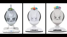 Recalled 4moms MamaRoo Model 4M-005 (left), Model 1026 (center) and Model 1037 (right).