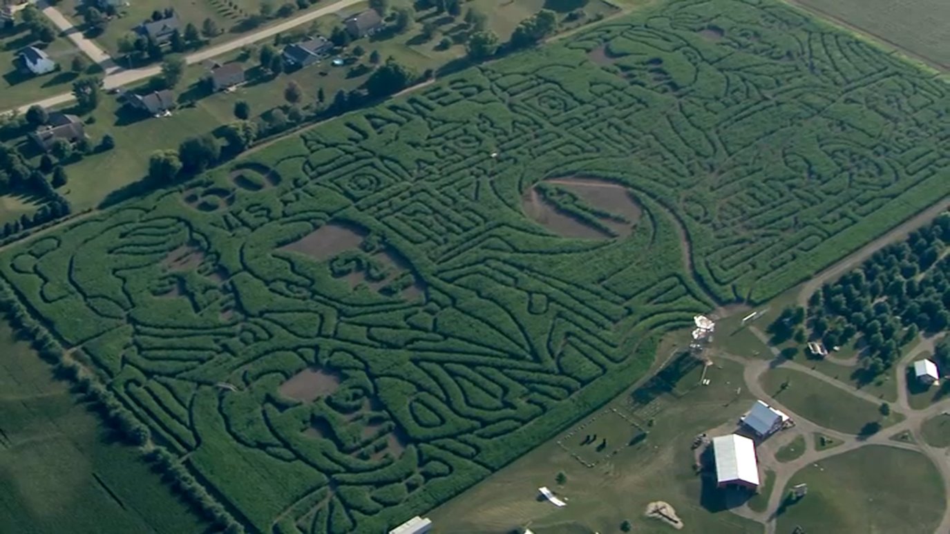 Photos: See Design Behind ‘World’s Largest’ Corn Maze in Suburban ...