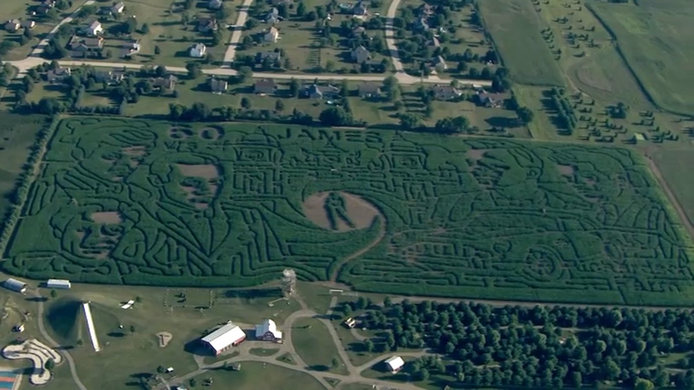 Photos: See Design Behind ‘World’s Largest’ Corn Maze in Suburban ...