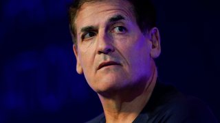 Mark Cuban, entrepreneur and owner of the Dallas Mavericks, speaks at the WSJTECH live conference in Laguna Beach, California, October 21, 2019.