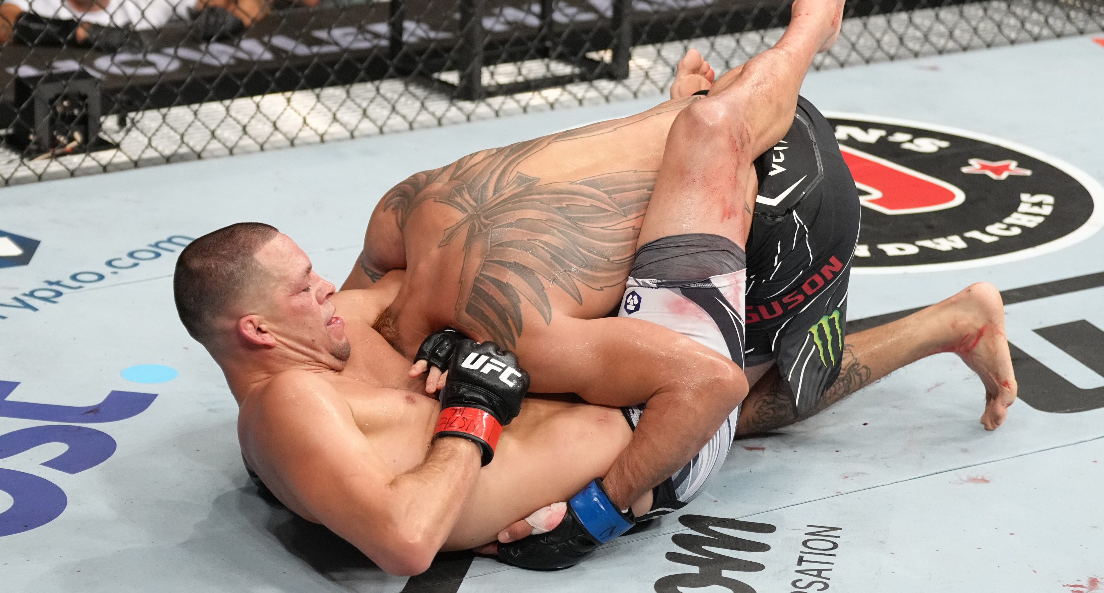Nate Diaz Chokes Out Tony Ferguson to End Chaotic UFC 279