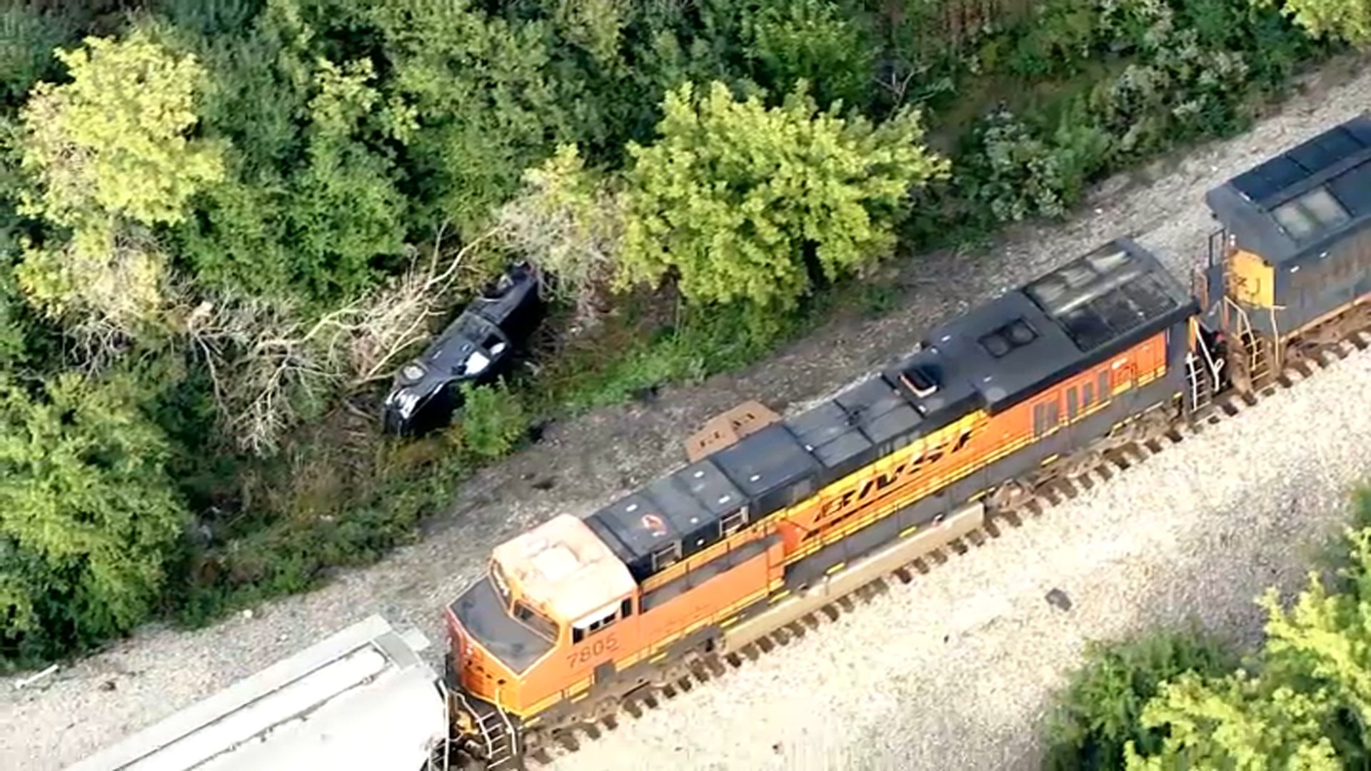 Freight Train Hits Truck, Blocking Roads in Bloomingdale, Carol Stream