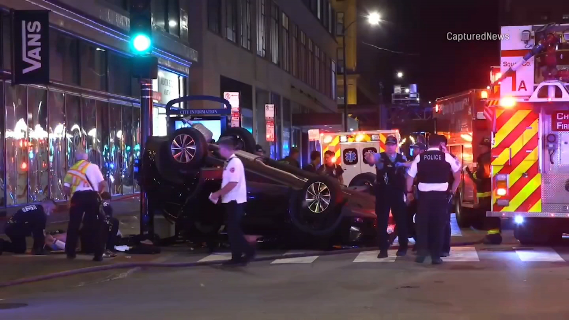 3 Hurt After Tow Truck Driver Goes Through Red Light, Slams Into Vehicle in Loop Saturday