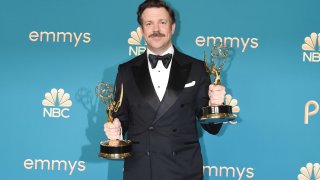 Jason Sudeikis at the 74th Primetime Emmy Awards held at Microsoft Theater on September 12, 2022 in Los Angeles, California.
