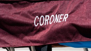 Close up of fabric Coroner body cover