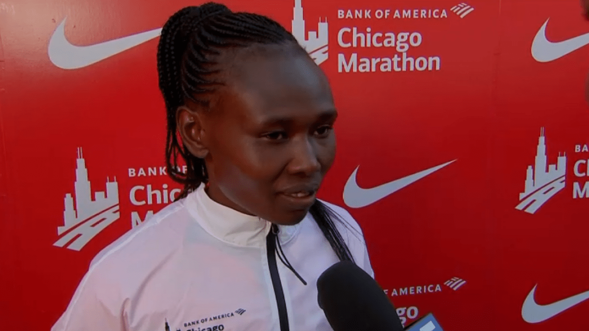 PostRace Interview Ruth Chepngetich Narrowly Misses World Record in