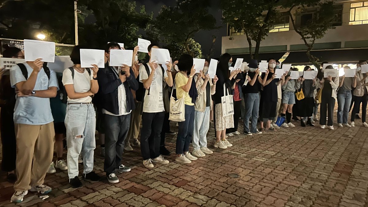 Protests Hit Hong Kong Following Mainland Demonstrations Against China's Covid Rules
