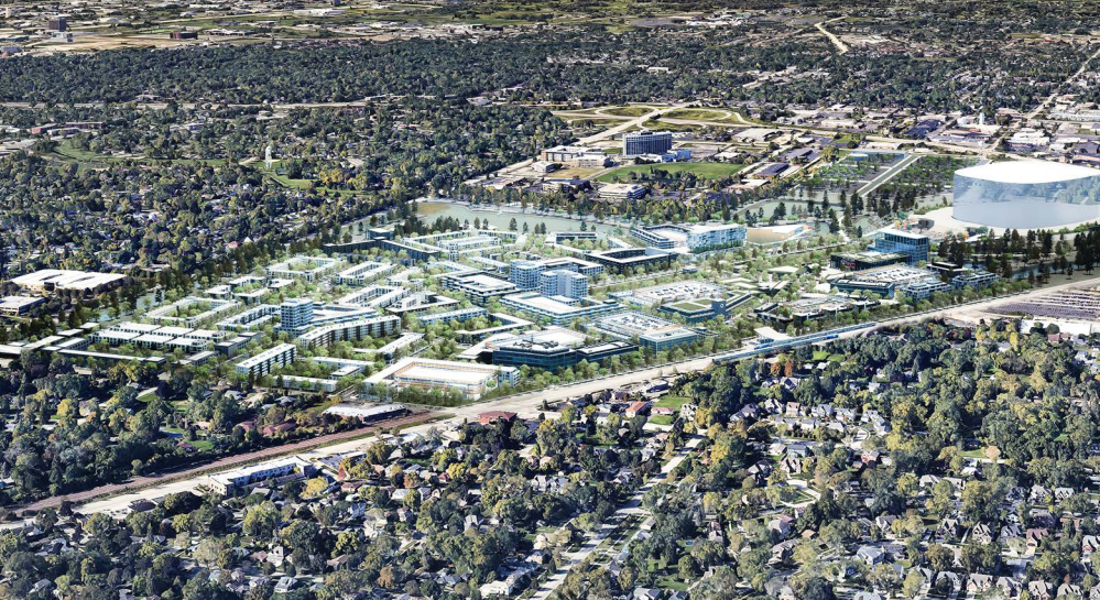 The Chicago Bears (Potential) New Stadium Complex In Arlington Heights