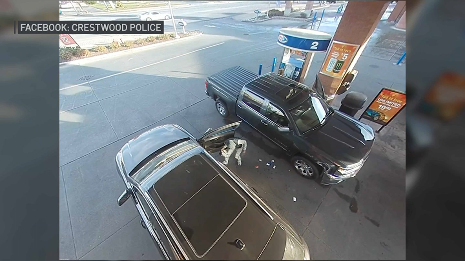 Thieves Steal From Vehicle at South Suburban Gas Pump and Flee in Mere Seconds, Video Shows