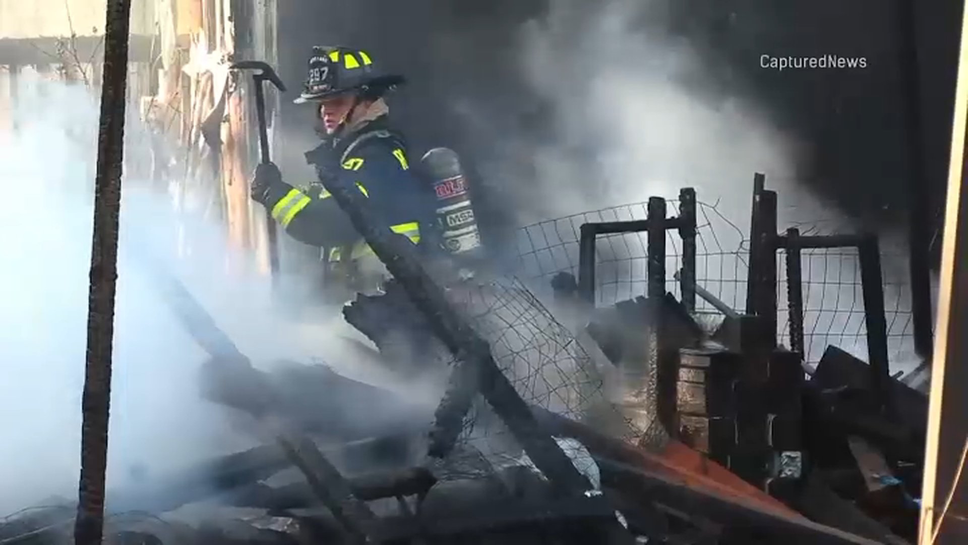 Fire Erupts After Burning Leaves Spread to Home in Unincorporated Round Lake