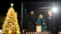 Biden and First Lady Light the National Christmas Tree To Mark Holiday Season