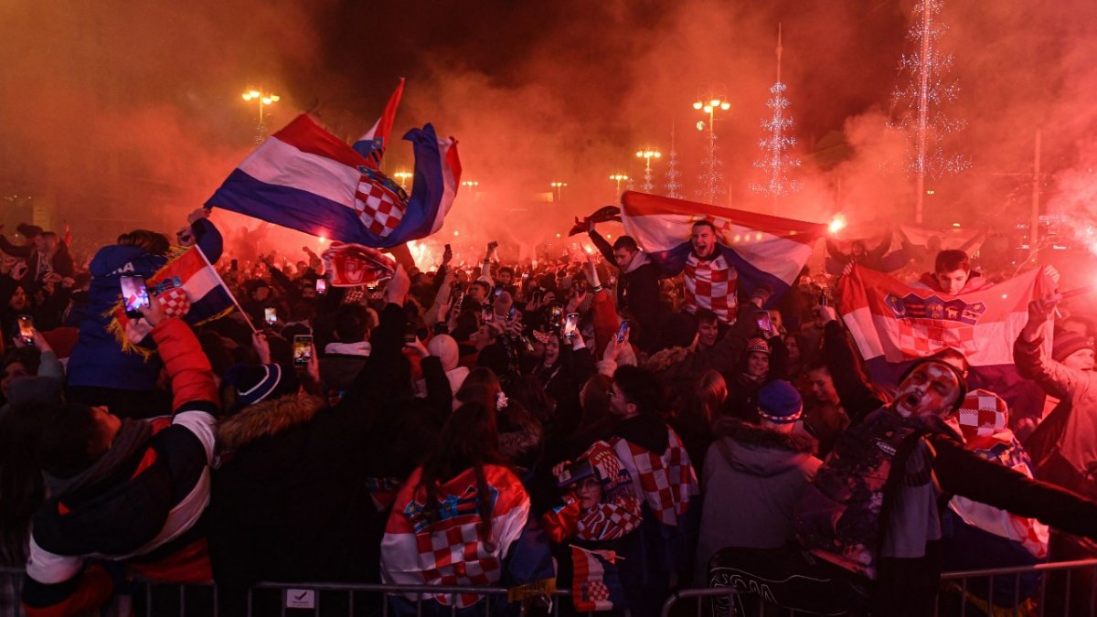 Croatians Celebrate in Zagreb After Third-Place World Cup Finish