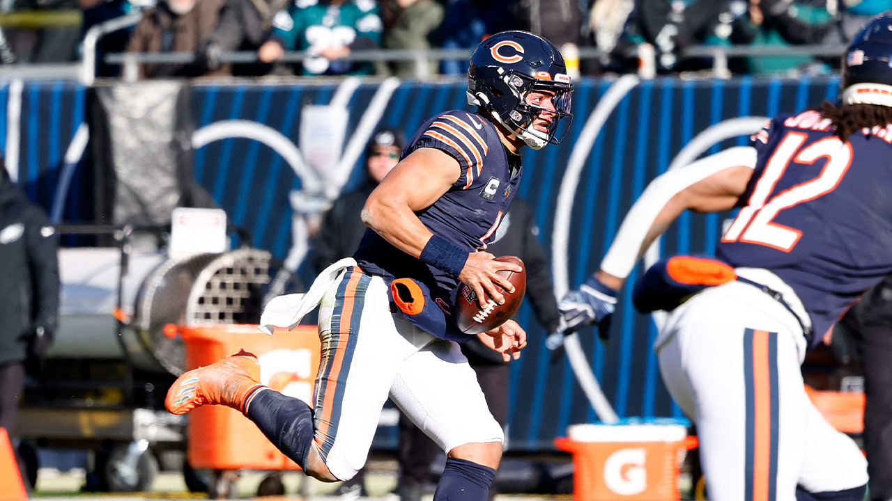 Justin Fields Records 1,000 Rushing Yards; Third QB in NFL History