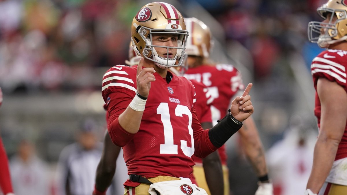 Brock Purdy's Game-Worn 49ers Home Jersey in Pro Football Hall of