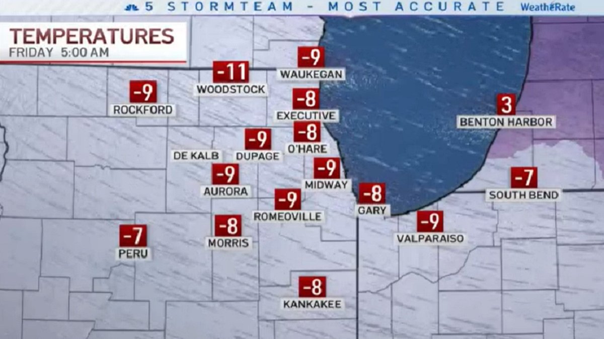 Chicago Weather Forecast Winter Storm Brings Brutal Cold, Blowing