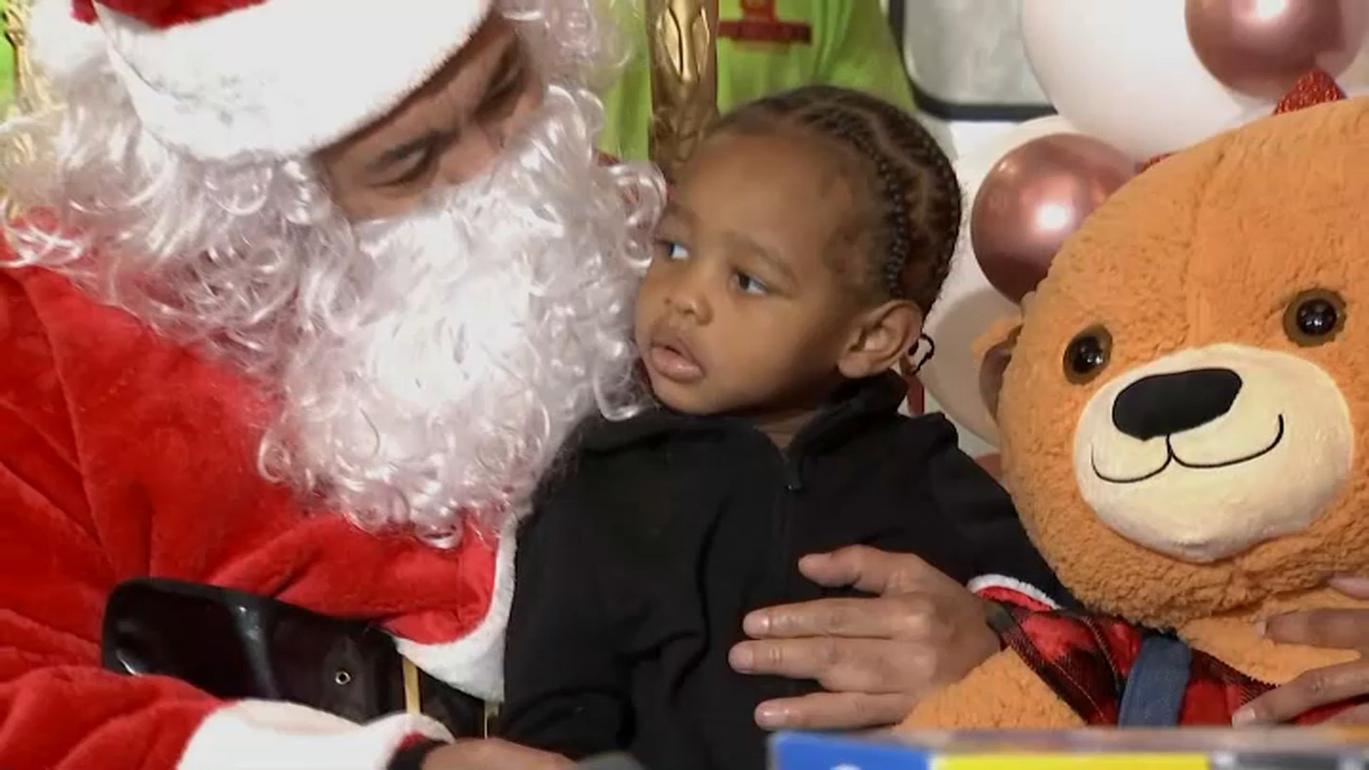 Chatham Toddler Surprised With Gifts and Visit from Santa After Mother, Grandfather Killed