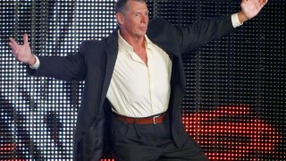 World Wrestling Entertainment Inc. Chairman Vince McMahon is introduced during the WWE Monday Night Raw show at the Thomas & Mack Center August 24, 2009 in Las Vegas, Nevada.