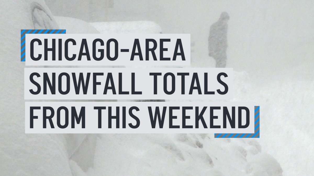 Chicago Area Snowfall Totals From This Weekend Nbc Chicago 2560