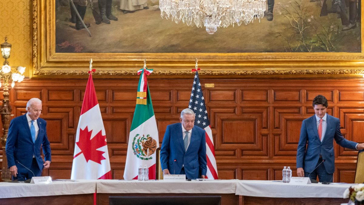 North American Leaders Summit Biden, López Obrador, Trudeau Meet in