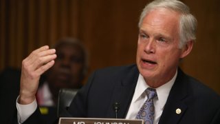 Sen. Ron Johnson (R-WI) participates in a Senate Foreign relations Committee hearing on Capitol Hill, March 10, 2015 in Washington, DC.