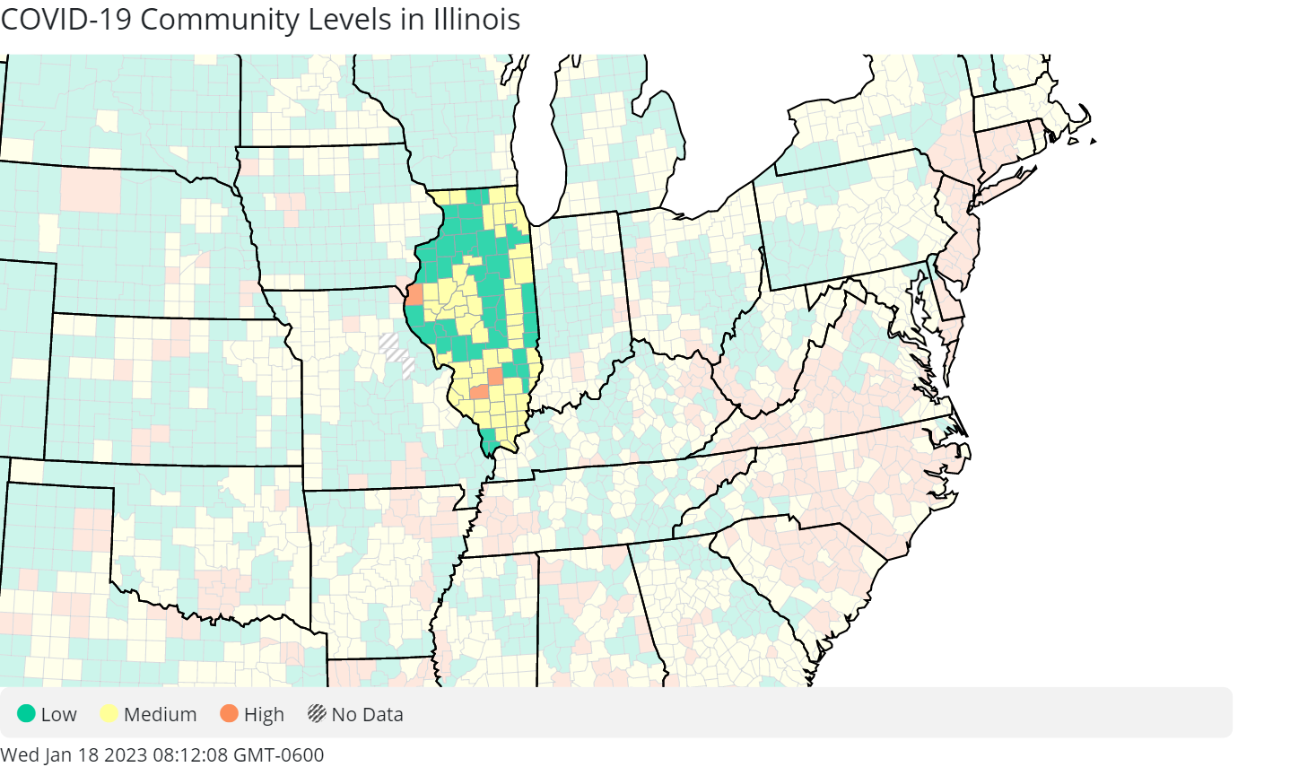 Undercount of Counties at ‘High’ COVID Alert, XBB.1.5 Grows – NBC Chicago