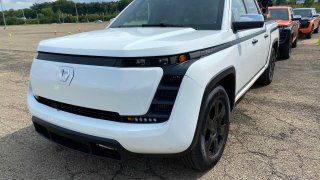 Lordstown Motors gave rides in prototypes of its upcoming electric Endurance pickup truck on June 21, 2021 as part of its “Lordstown Week” event.