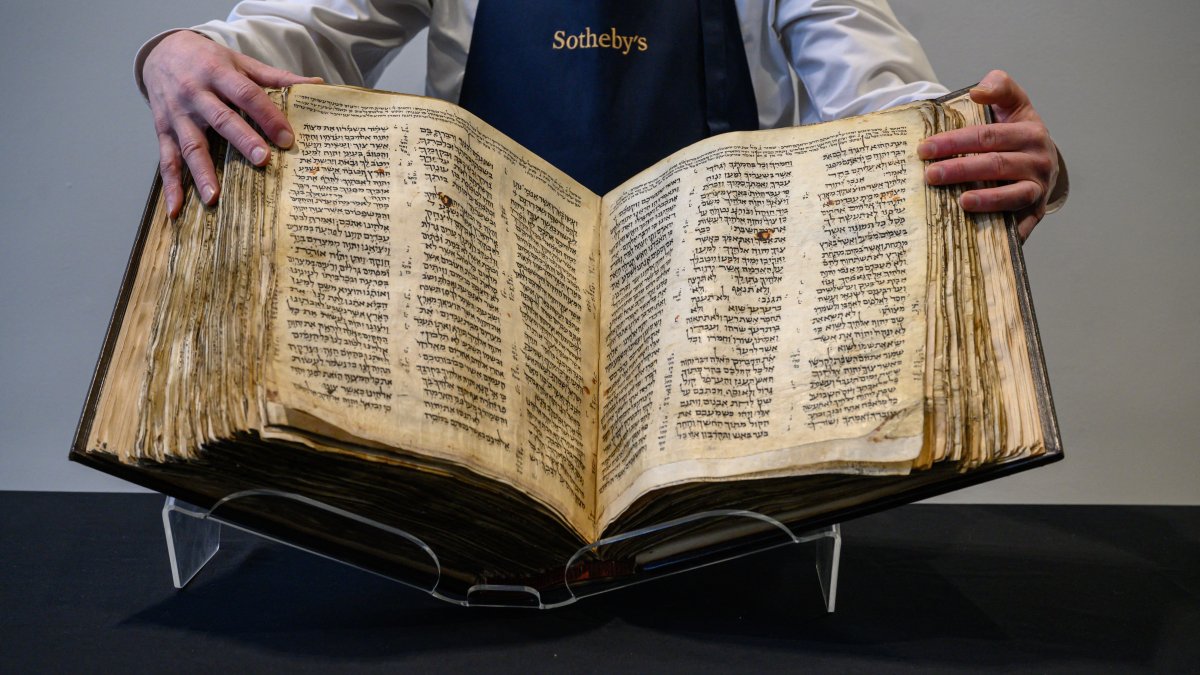 Sotheby's Will Auction Codex Sassoon, World's Oldest Hebrew Bible – NBC Chicago - Vimarsana News