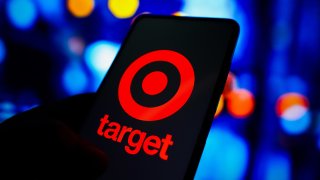 The Target Corporation logo displayed on a smartphone screen.