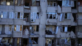 A destroyed building in Antakya, southern Turkey