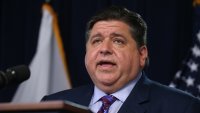 Pritzker discusses Democratic National Convention security questions after protests near O'Hare
