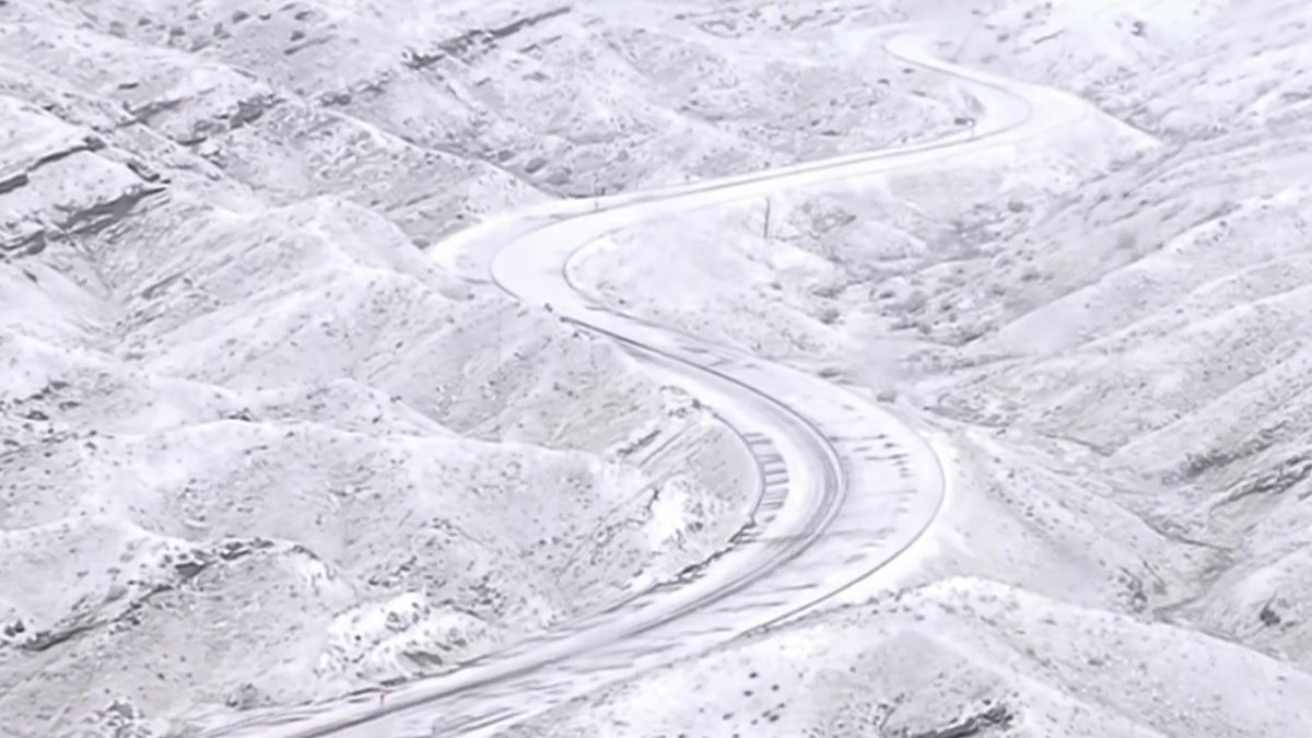 Watch: Cold Storm Blankets Hills Near Santa Clarita Valley With Snow – NBC Chicago - Vimarsana News