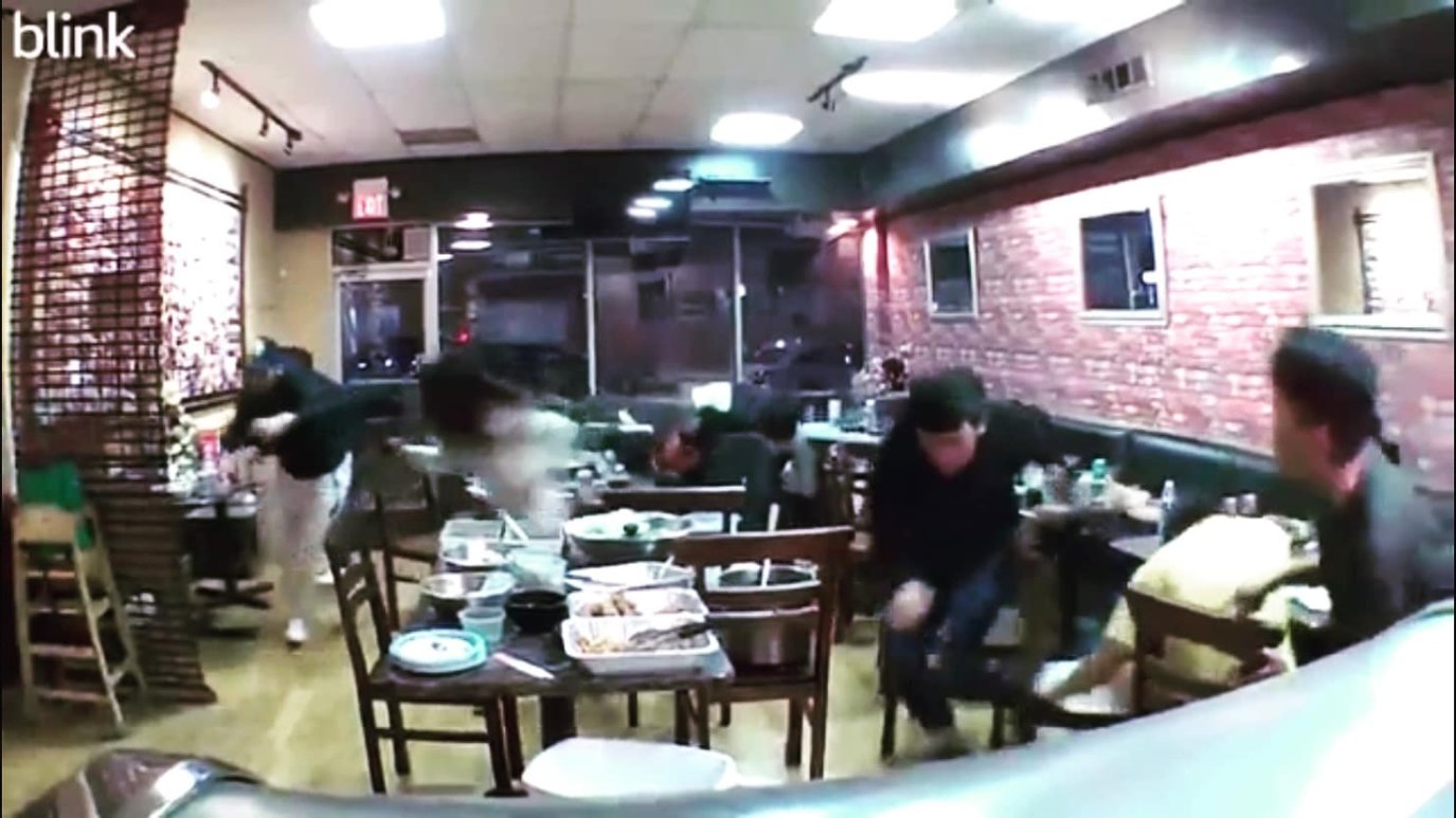 Diners Duck For Cover After Nearby Shooting Sends Stray Bullet Through ...
