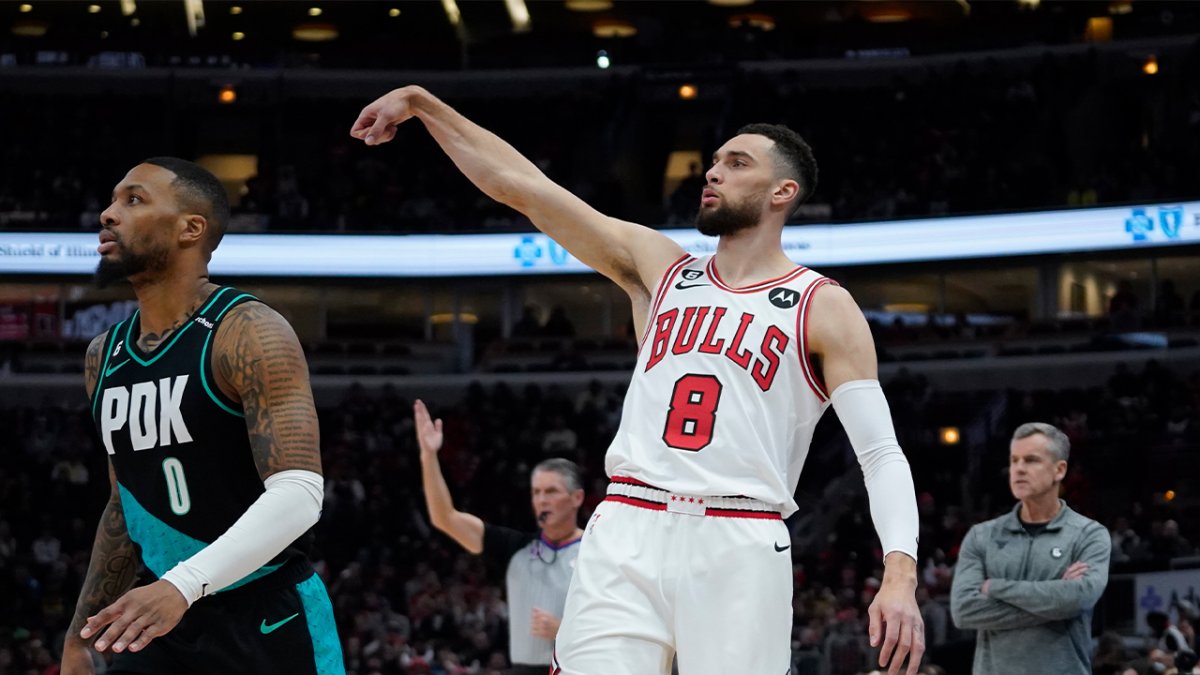Zach LaVine First Bulls Player to Record 5+ 3-Pointers in 50 Games ...