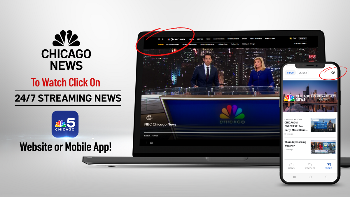 Watch free news online with NBC 5 Chicago s 24 7 stream NBC Chicago