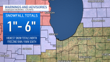 Latest Snowfall Projections for Chicago Area as Winter Storm Moves In – NBC Chicago
