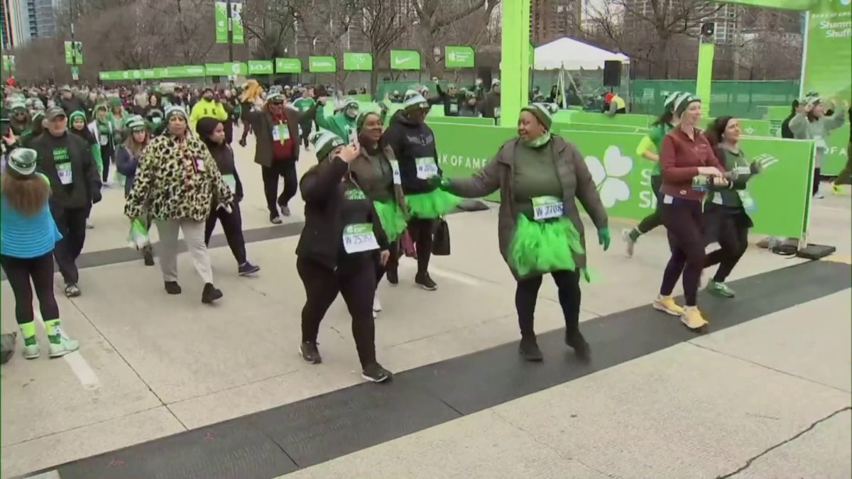 Part 3 2023 Bank of America Shamrock Shuffle Finish Line NBC Chicago