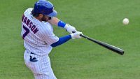 WATCH: Dansby Swanson Gets First Cubs RBI, Hit