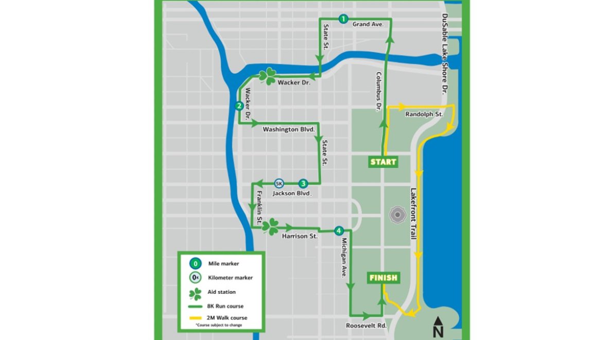 See the Full 2023 Bank of America Shamrock Shuffle Course NBC Chicago